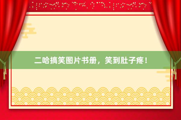 二哈搞笑图片书册，笑到肚子疼！